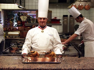 Paul Bocuse, chef du célèbre restaurant de Collonges au Mont d'Or