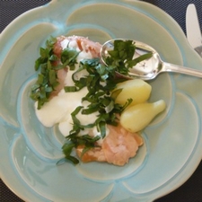 un exemple de menu traditionnel : le saumon à l'oseille